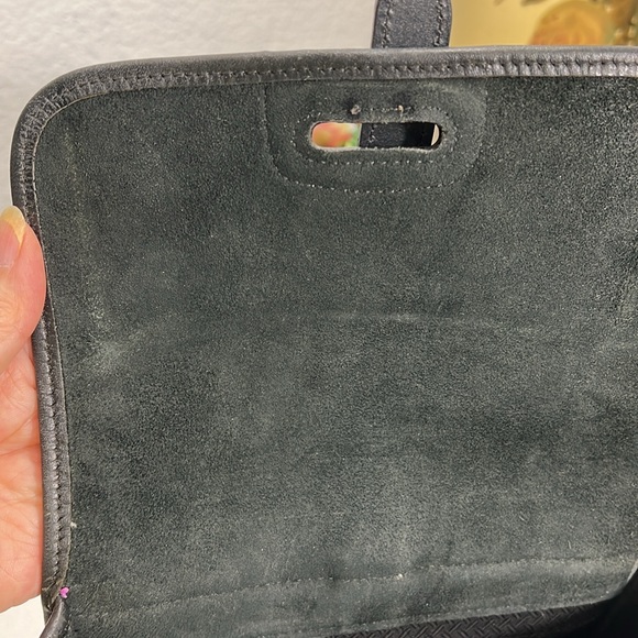 🦆 DOONEY & BOURKE AWL EAST WEST SMALL FLAP VINTAGE MODEL P191 BLACK CROSSBODY - Picture 9 of 12